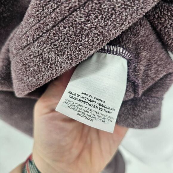 Nike Funnel Neck Fleece Pullover Jacket Purple L - Picture 5 of 6